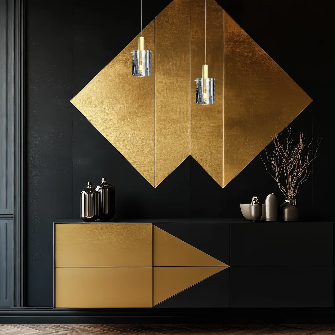 Arcadia Black & Gold Pendant – image 5