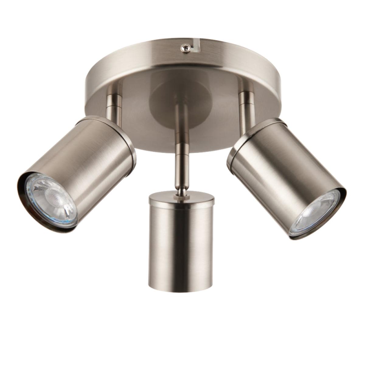 Talbot Brushed Nickel 3-Spot Plate – image 2