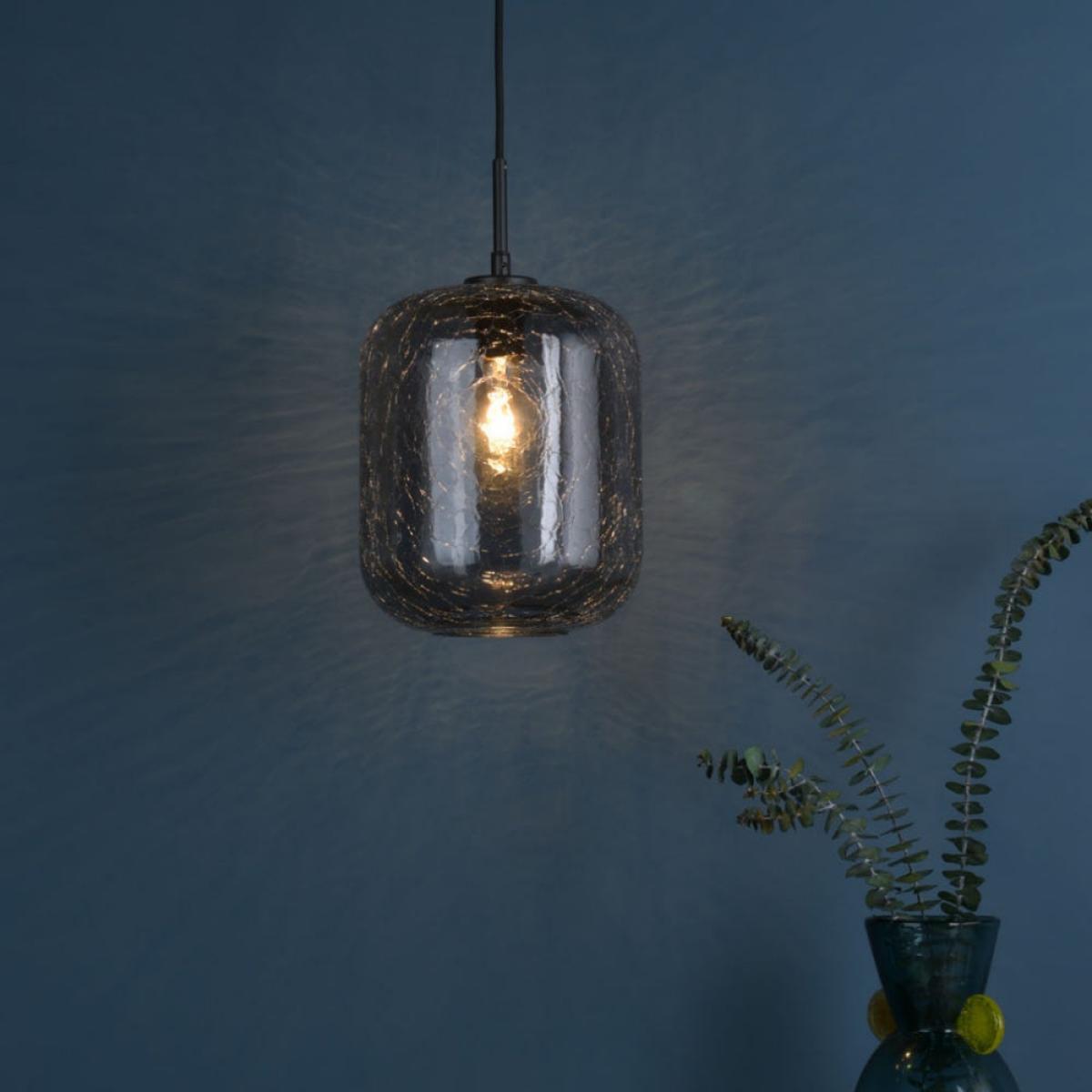 Quinna 1-Light Smoked Glass Pendant – image 1