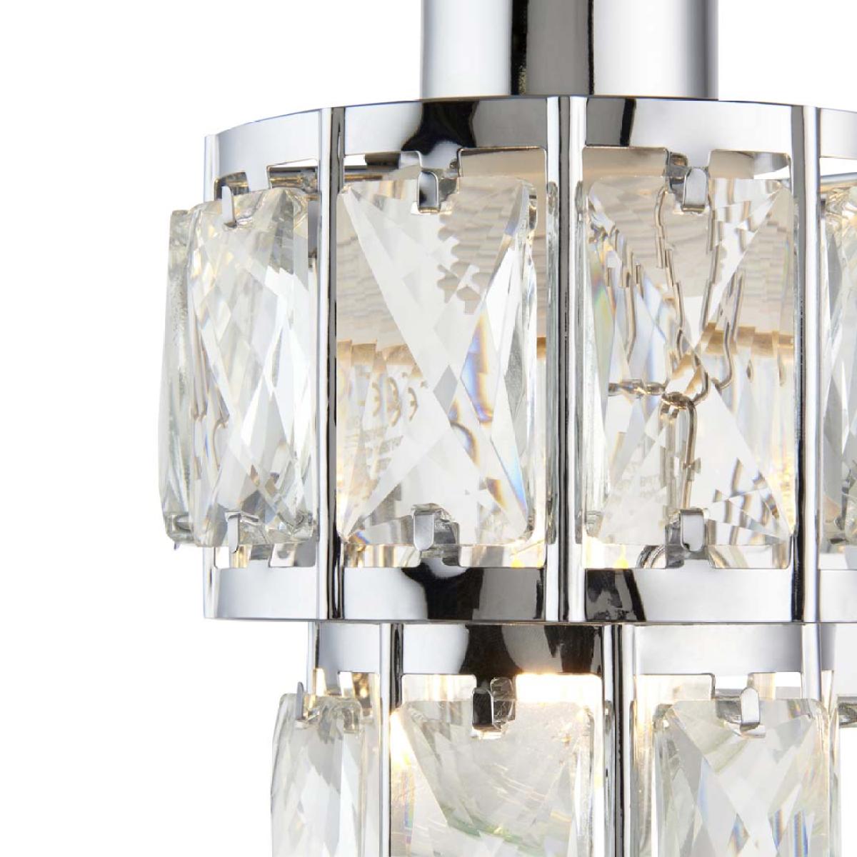 Darla Small Chrome Ceiling Light Pendant – image 6