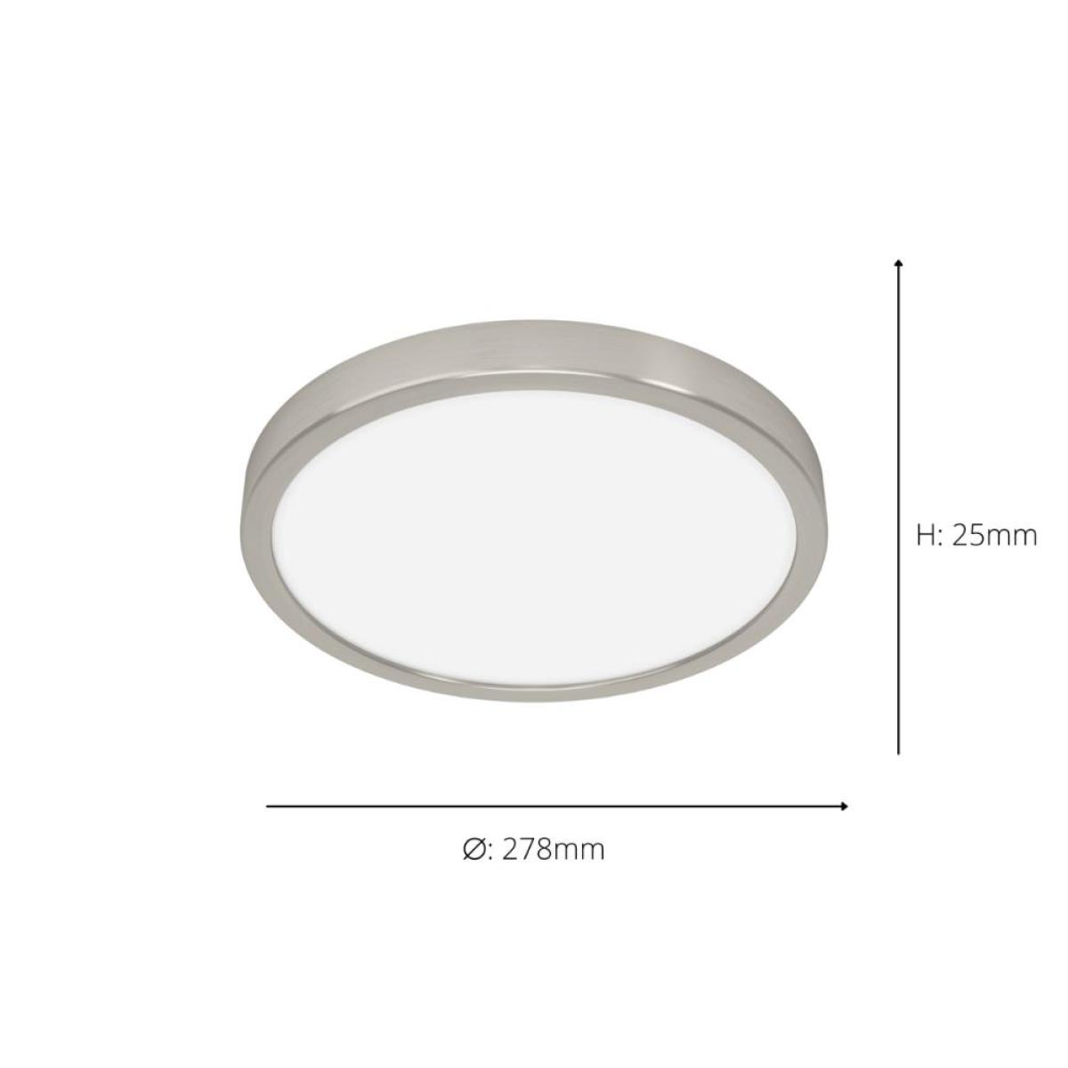 Fueva 6 Silver LED Round Flush Ceiling Light – image 4