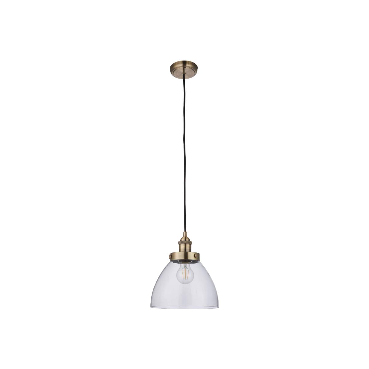 Hansen Small Pendant Ceiling Light Antique Brass – image 1