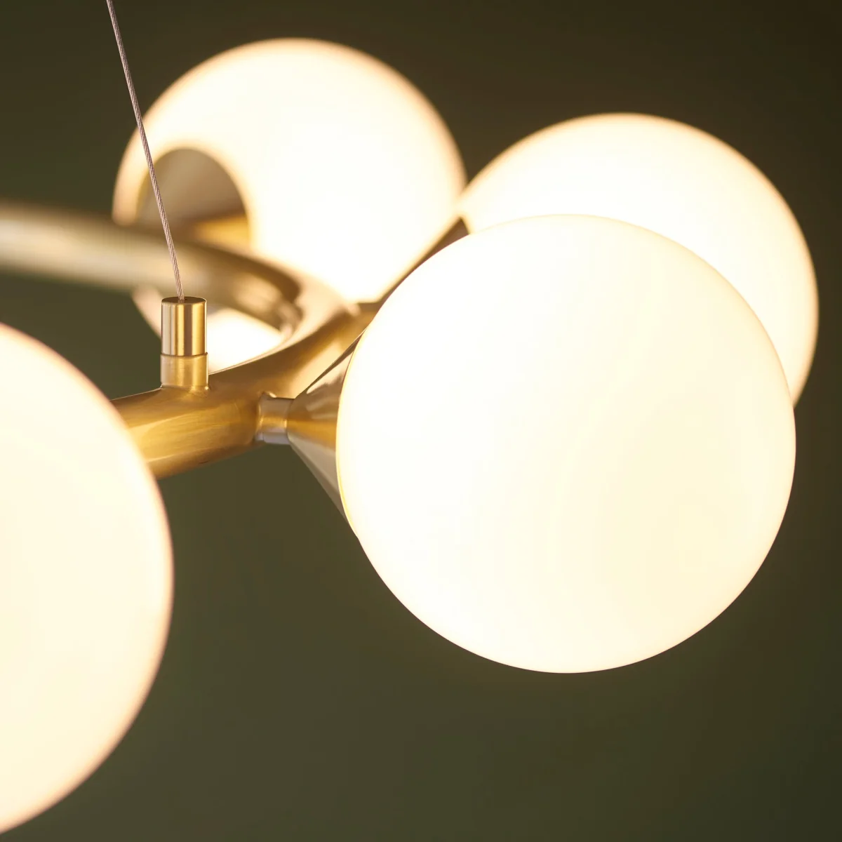 Ring 10 Light Pendant Satin Brass – image 9