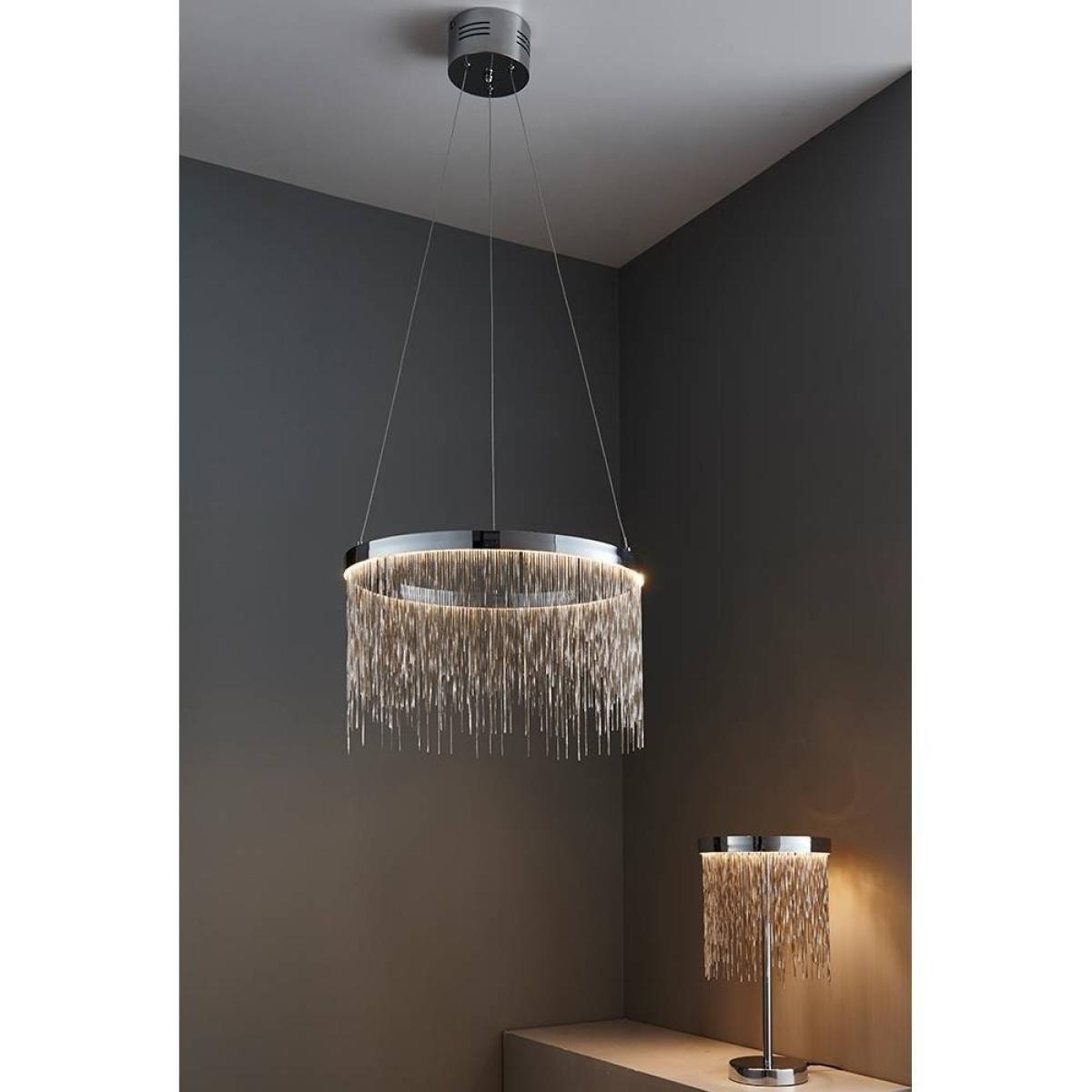 Endon Zelma LED Pendant Ceiling Light Polished Chrome – image 2