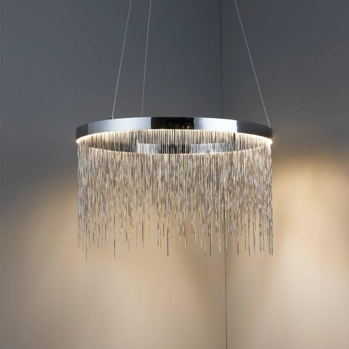Endon Zelma LED Pendant Ceiling Light Polished Chrome – image 4
