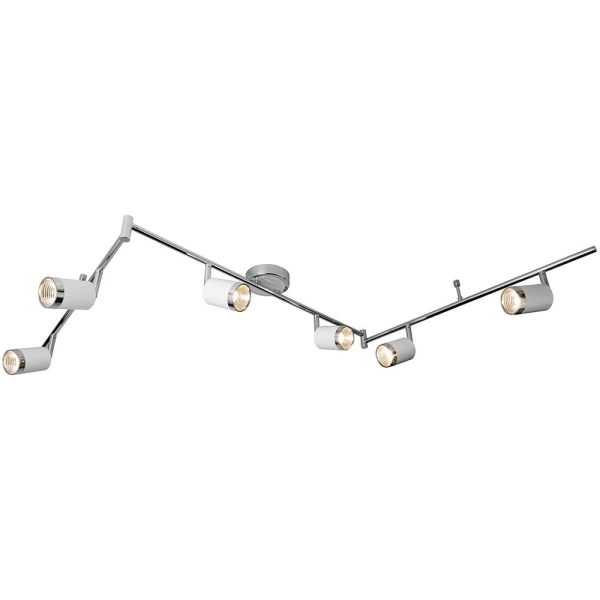 Kaya 6 Light LED Split Spotlight Bar Polished Chrome – image 2