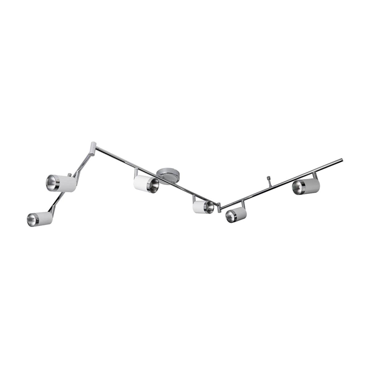 Kaya 6 Light LED Split Spotlight Bar Polished Chrome – image 1