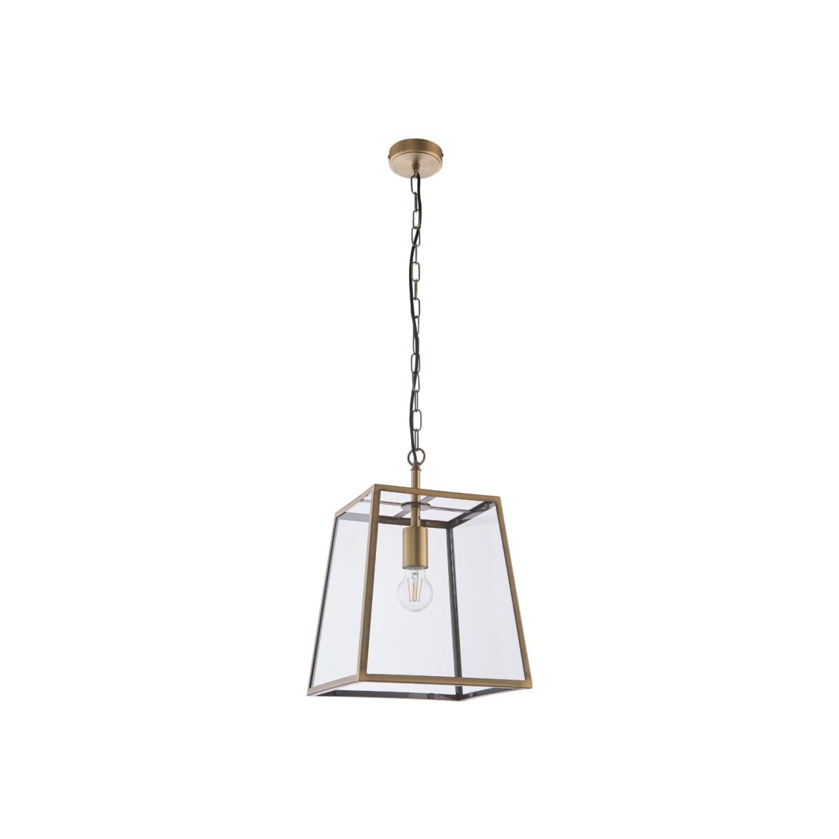 Hurst 1 Light Antique Brass Ceiling Pendant – image 1