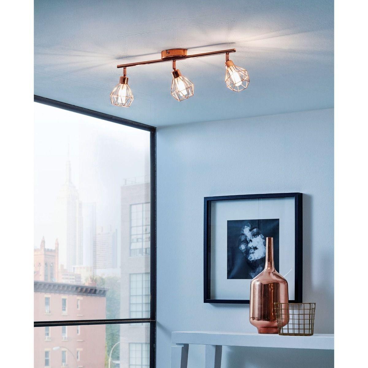 Zapata 3 Light Copper Spot Bar Ceiling Light – image 2