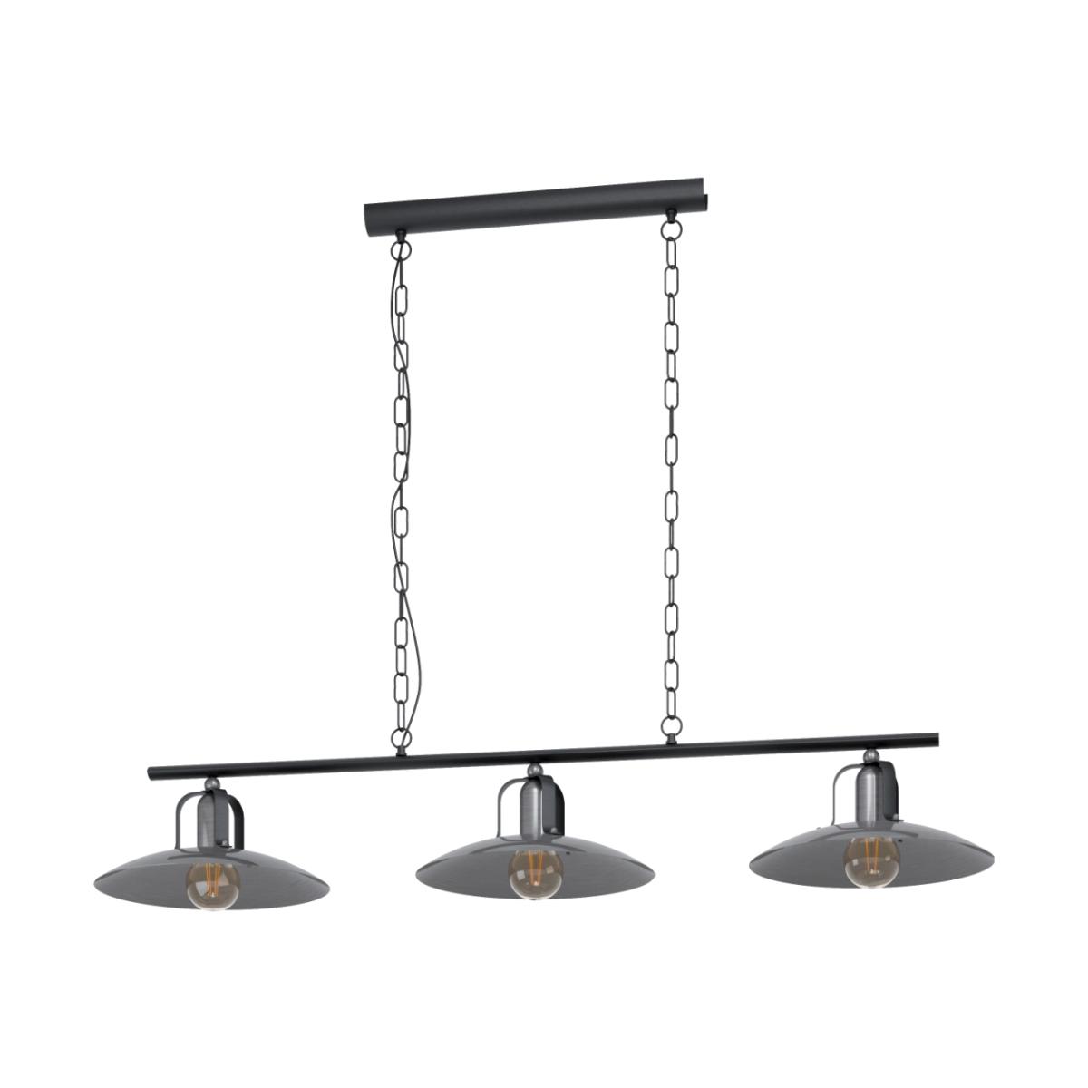 Kenilworth 3 Light Antique Nickel Ceiling Light
