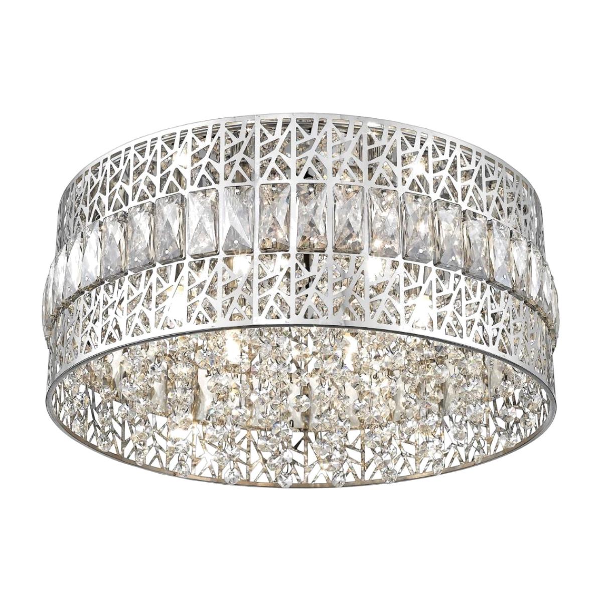 Colina 5 Light Semi Flush Polished Chrome Ceiling Light