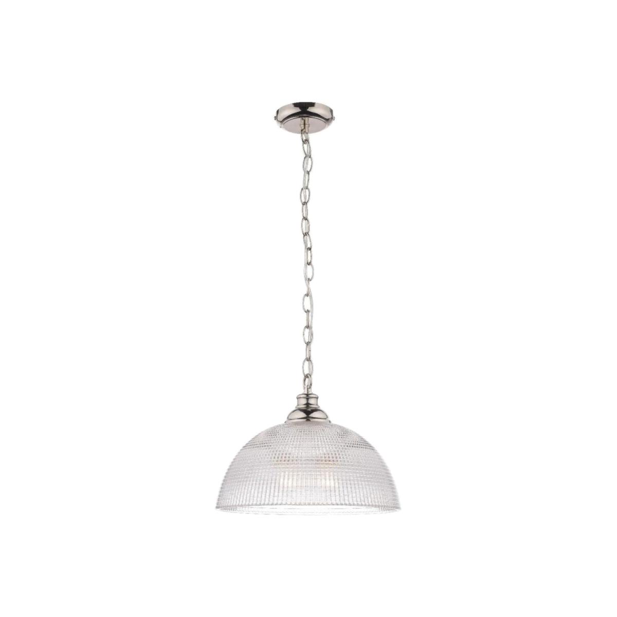 Kavan Clear Glass and Polished Nickel 125cm 1 Light Pendant Light