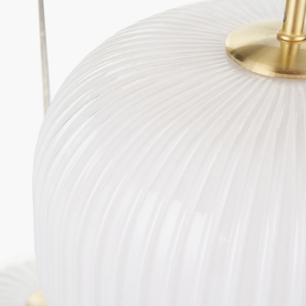 Alexa 3 Light White and Gold Pendant Ceiling Light – image 8