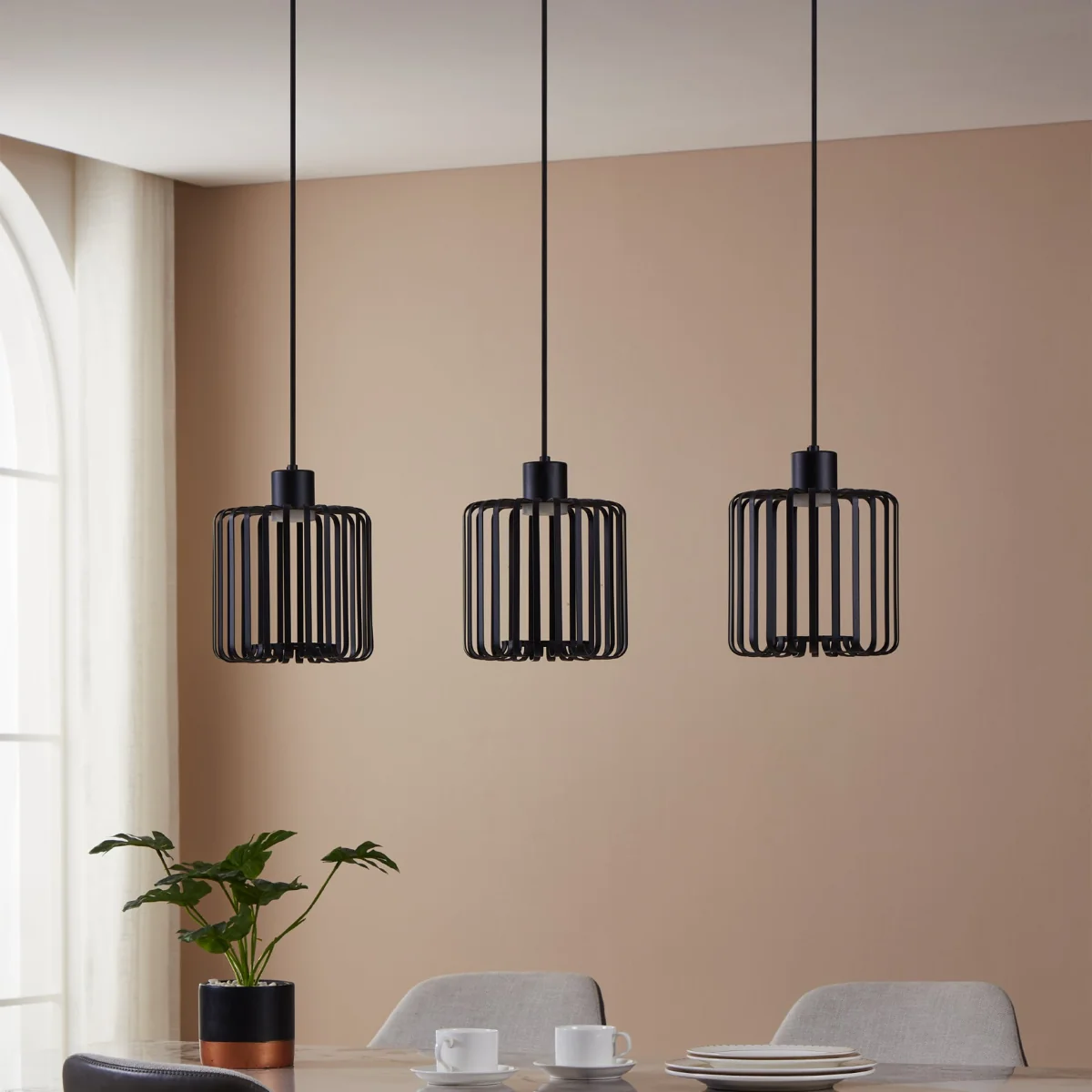 Ginestrone-z 3-Light Black LED Ceiling Pendant – image 2
