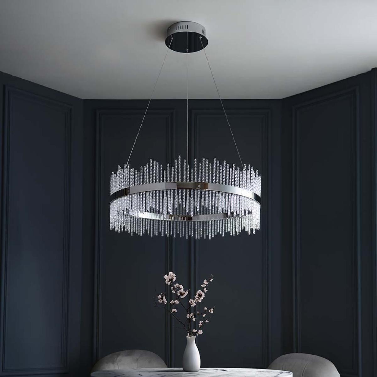 Virbrook Chrome Large LED Pendant Ceiling Light – image 2