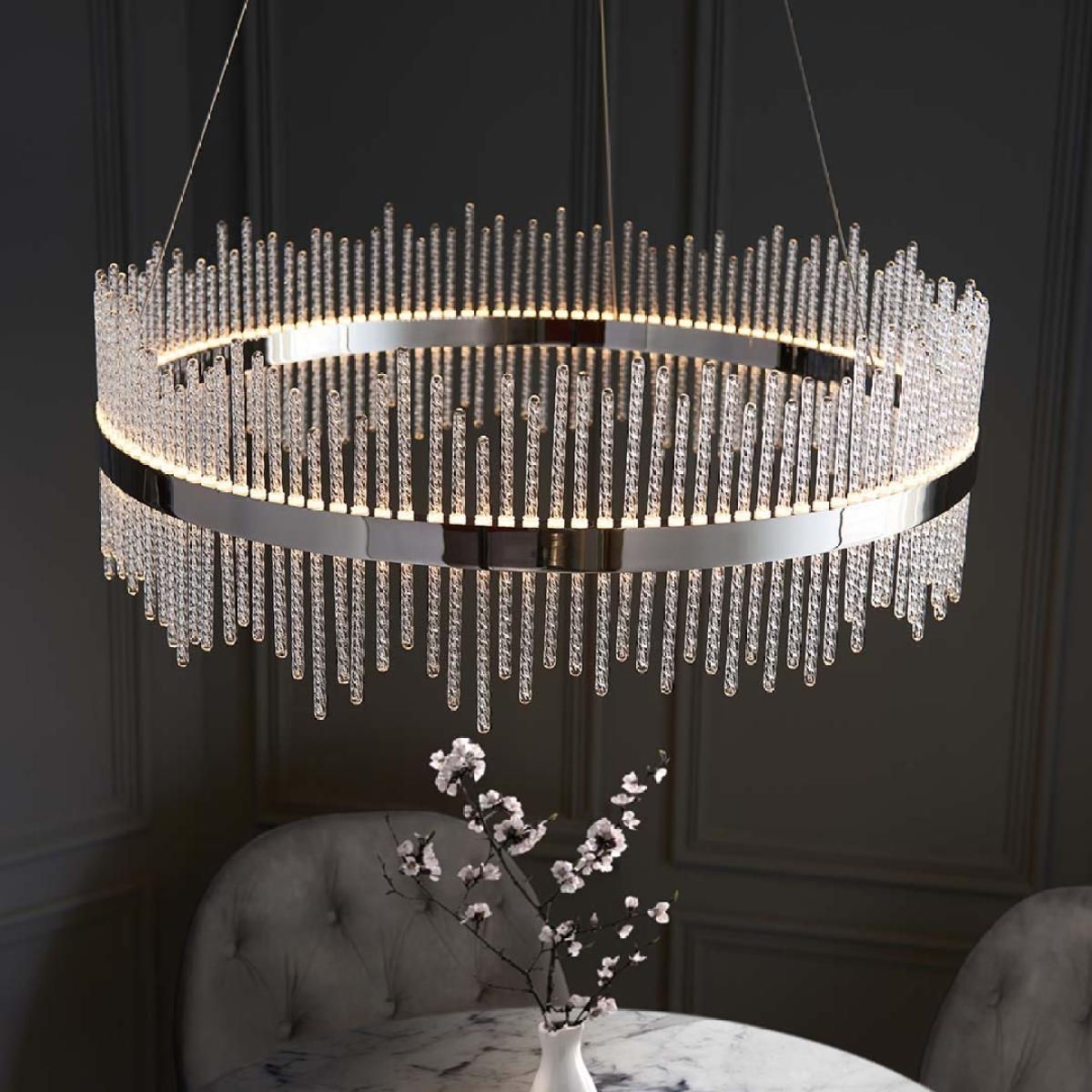 Virbrook Chrome Large LED Pendant Ceiling Light – image 5