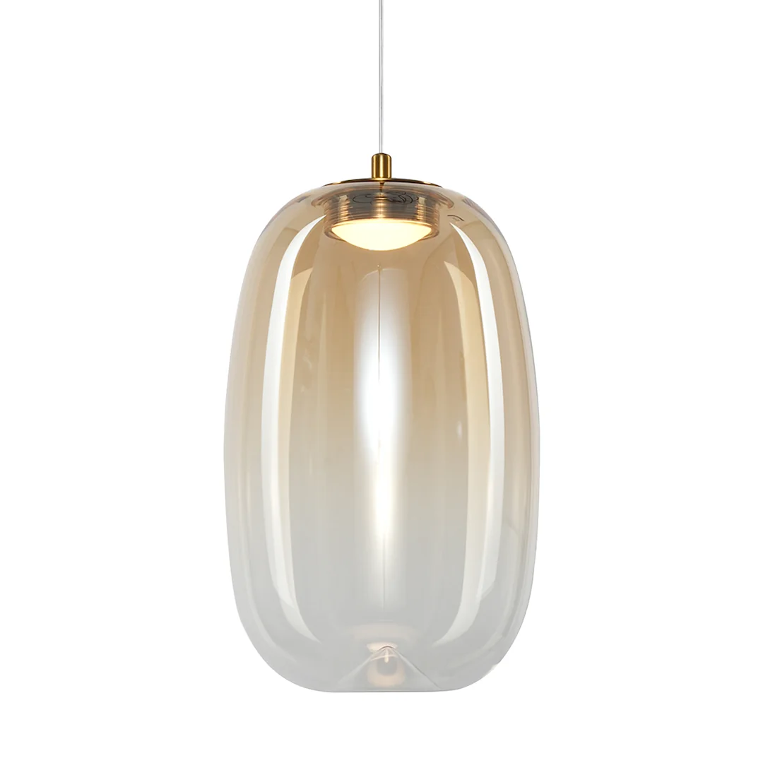 Vaso Gold Glass Pendant Light 13cm – image 3