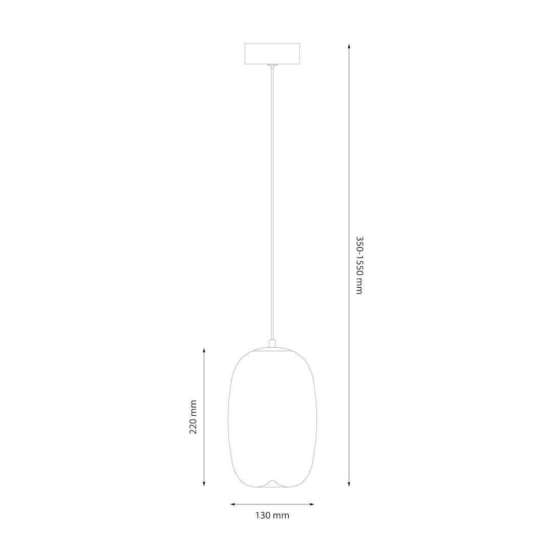 Vaso Gold Glass Pendant Light 13cm – image 6