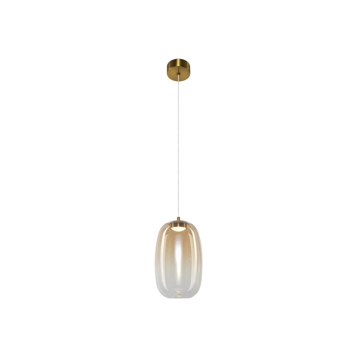 Vaso Gold Glass Pendant Light 13cm – image 1