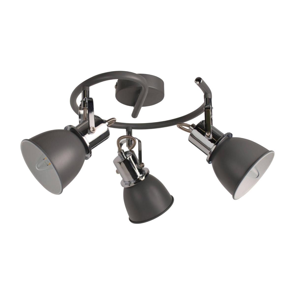 Amelix Dark Grey 3 Light Ceiling Spotlight – image 1