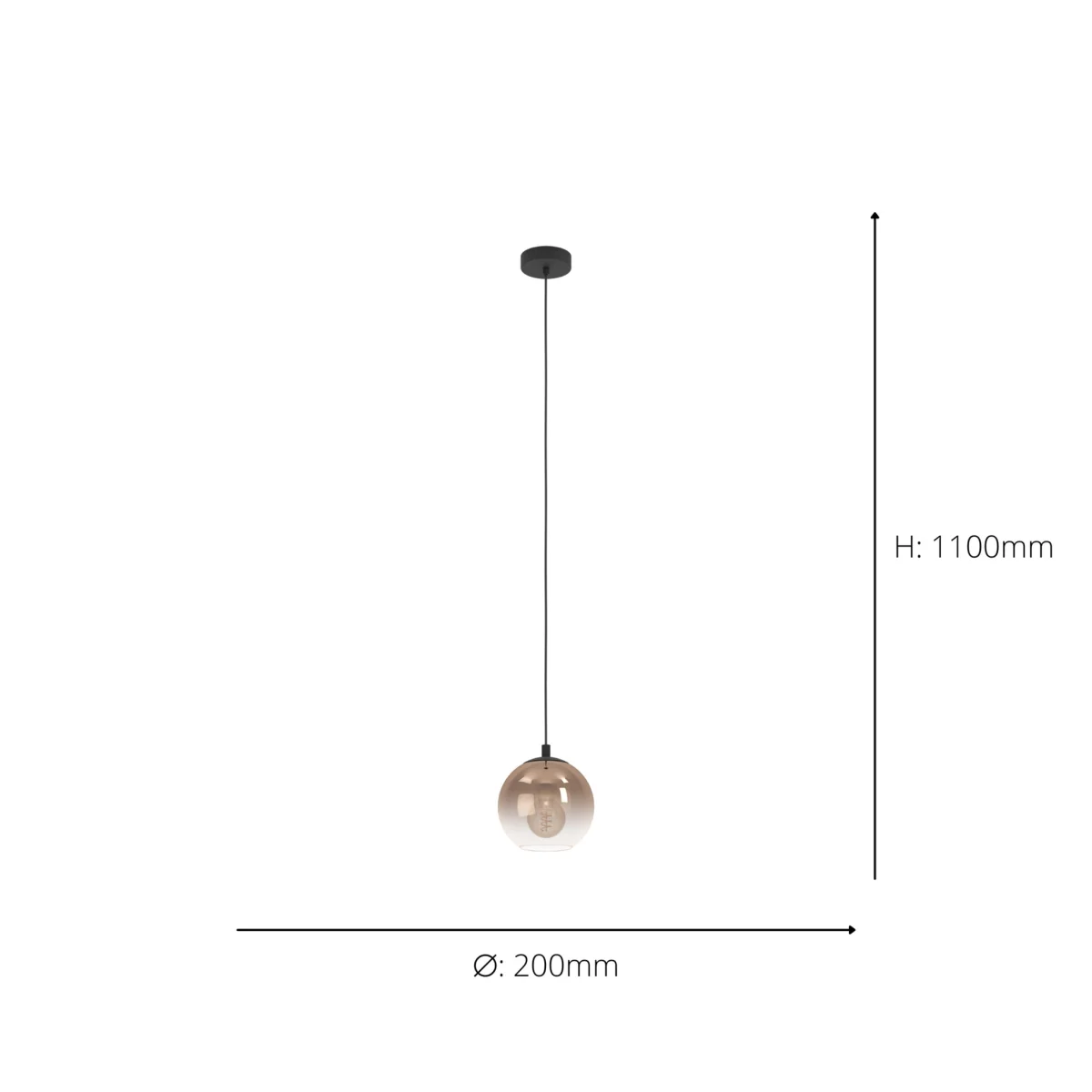 Ariscani Black Ceiling Pendant – image 4