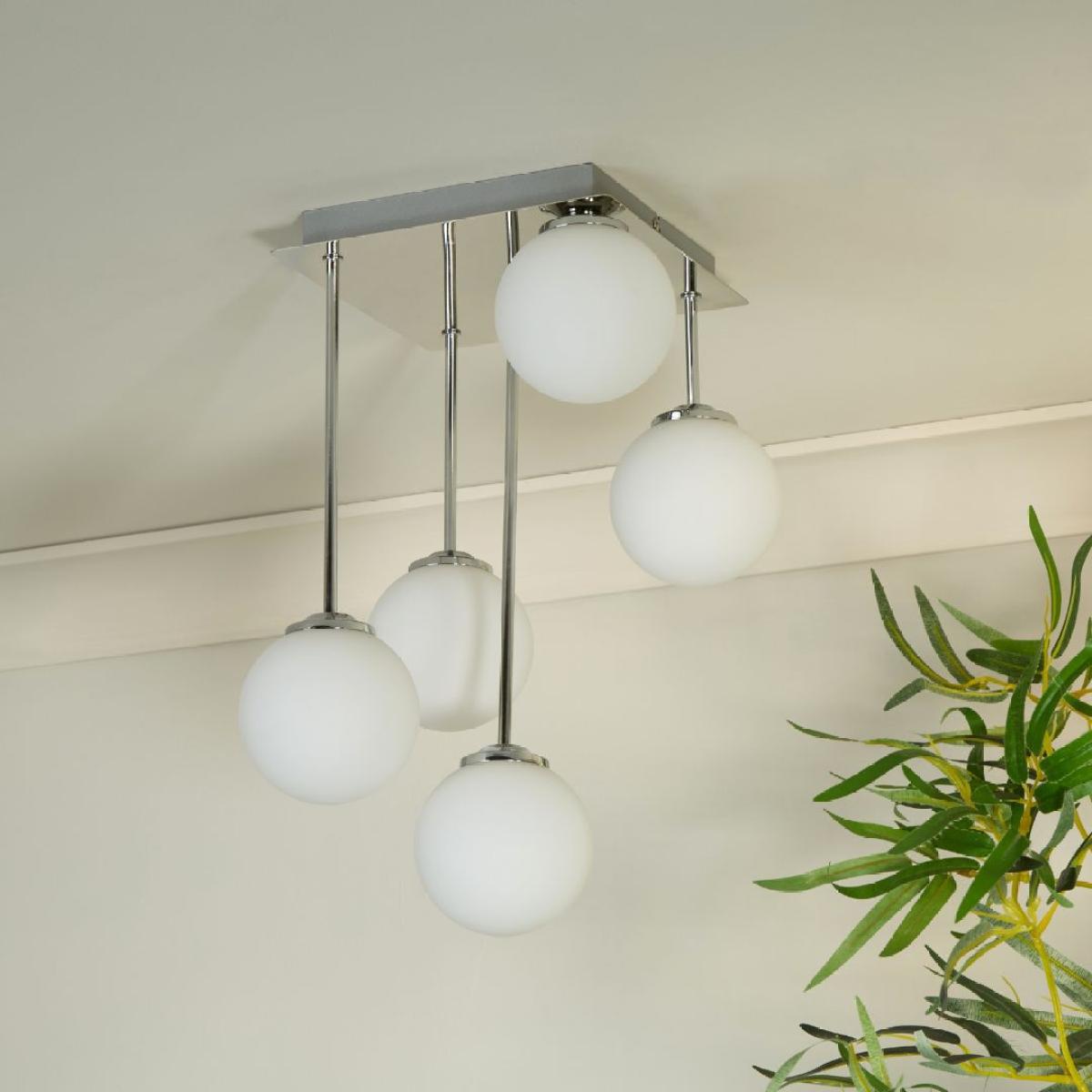Navarro 5 Light Chrome Semi Flush Ceiling Light – image 2