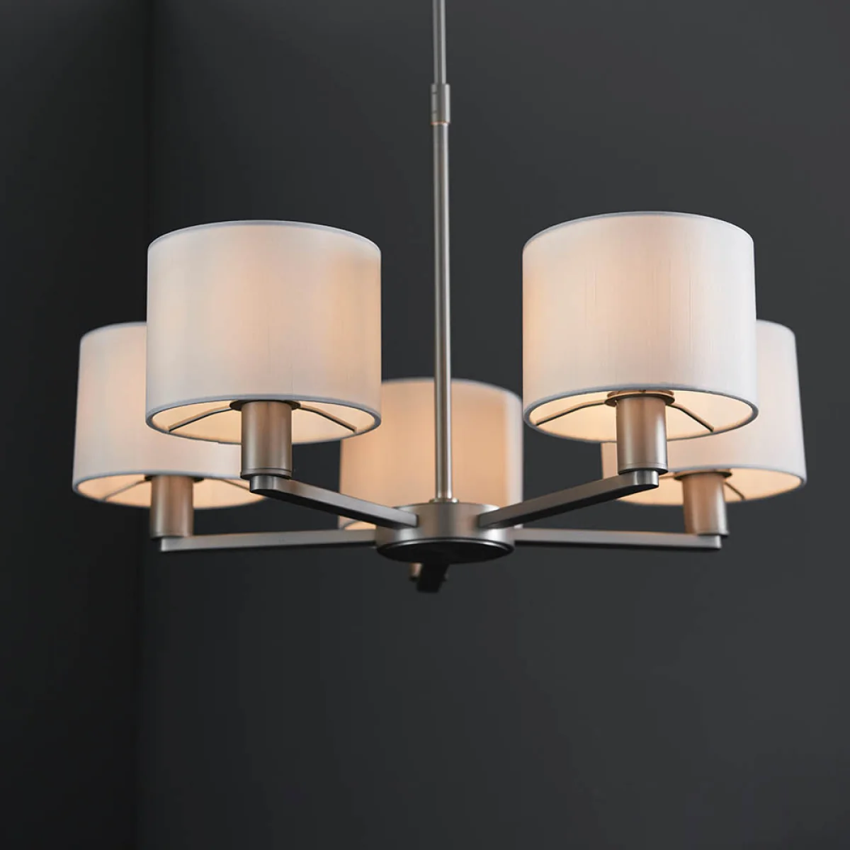 Daley 5 Light Pendant Nickel – image 5
