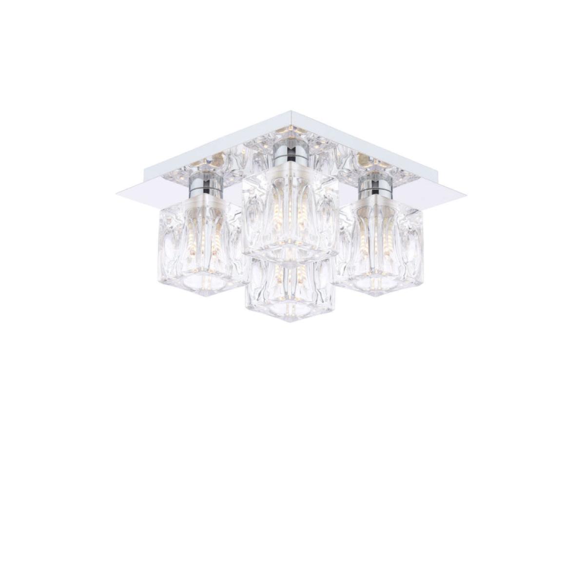 Coraline 4-Light Polished Chrome Flush Ceiling Light – image 3