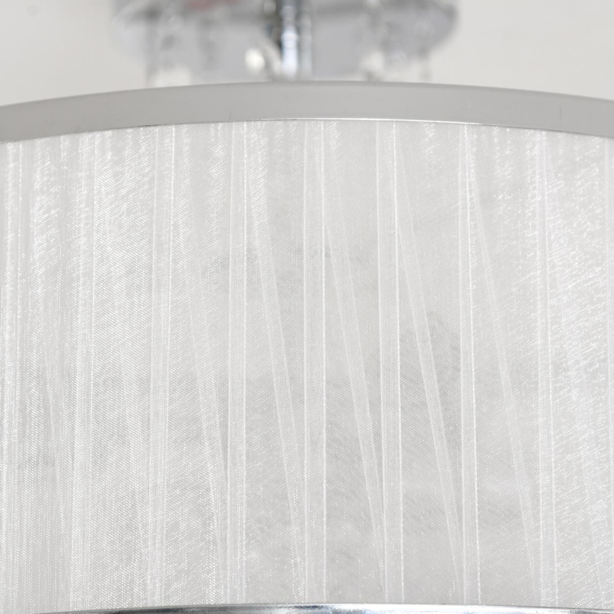 Metal Ceiling Light with Crystal Pendant – image 2