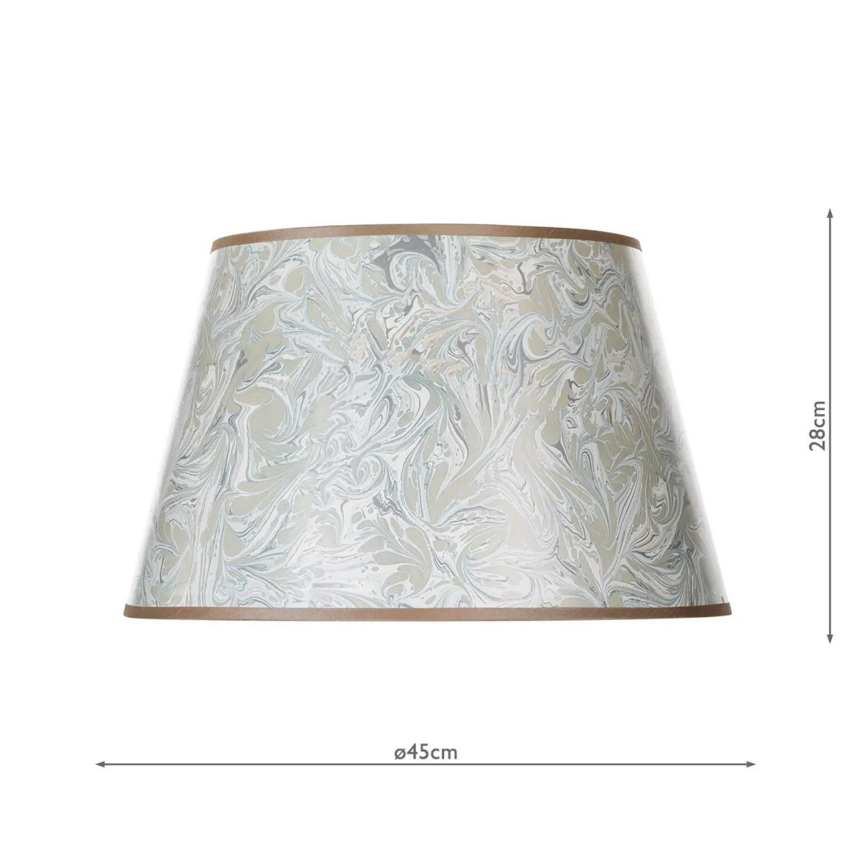 Frida Taupe Marble Tapered Drum Shade – image 2