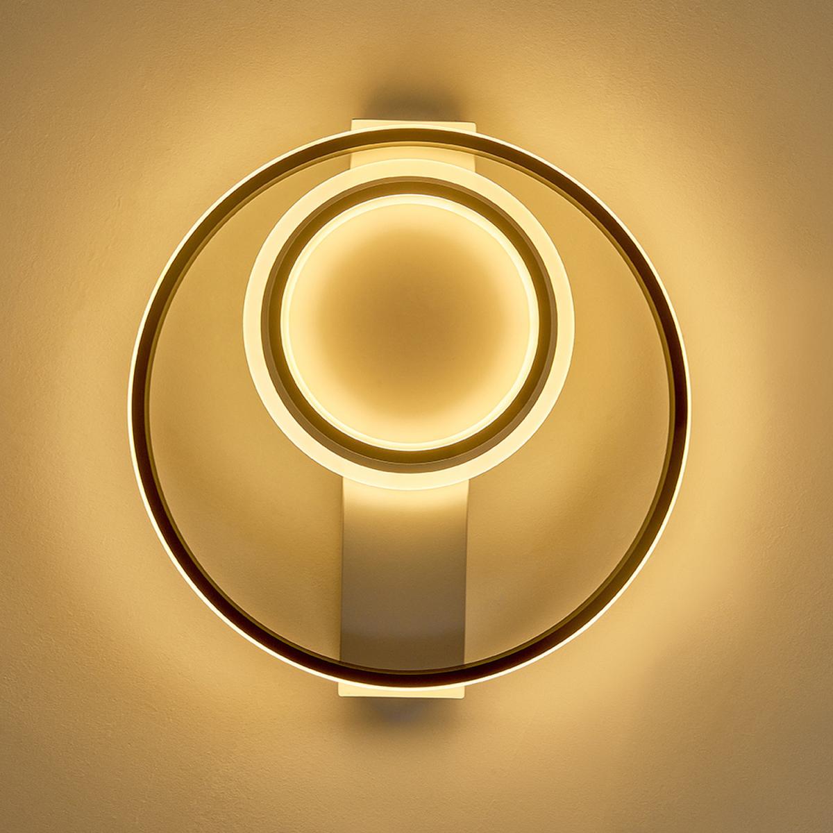 Round LED Semi Flush Light (Black frame) - Black / Cool White – image 8