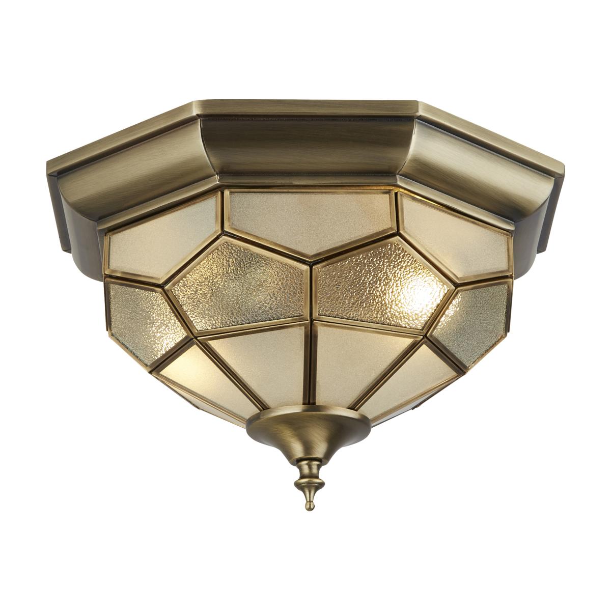 Castelo Antique Brass 2Lt Flush - Antique