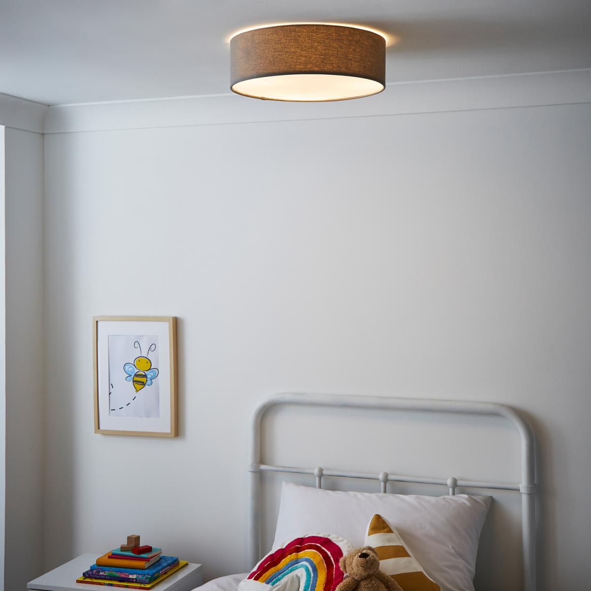 Glow Children's Flush Ceiling Light - Grey – image 5
