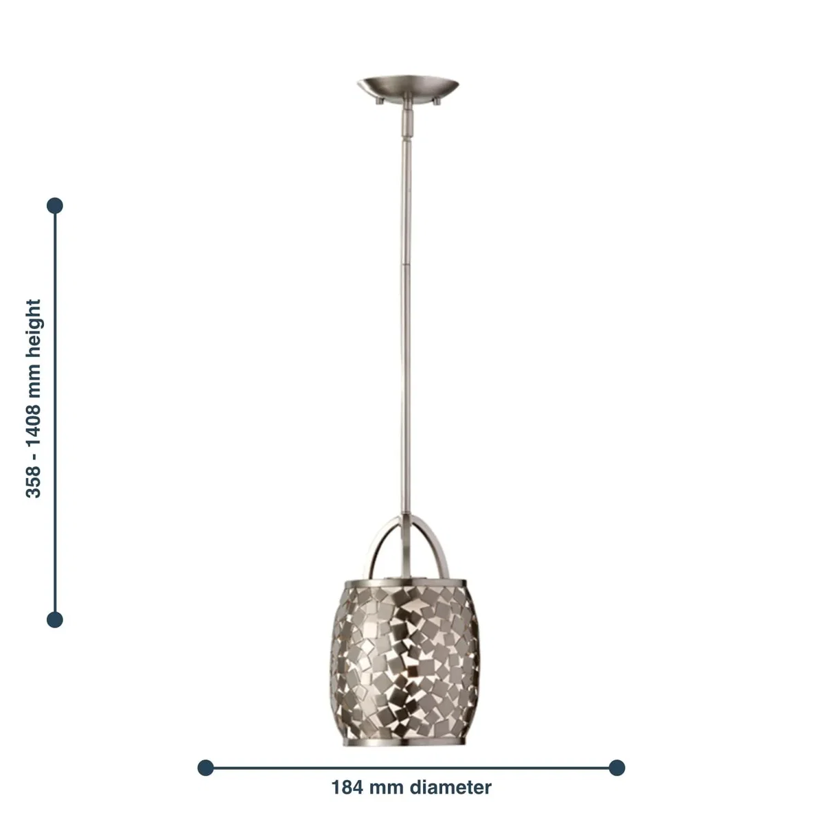Zara Pendant Light Grey - Grey – image 2