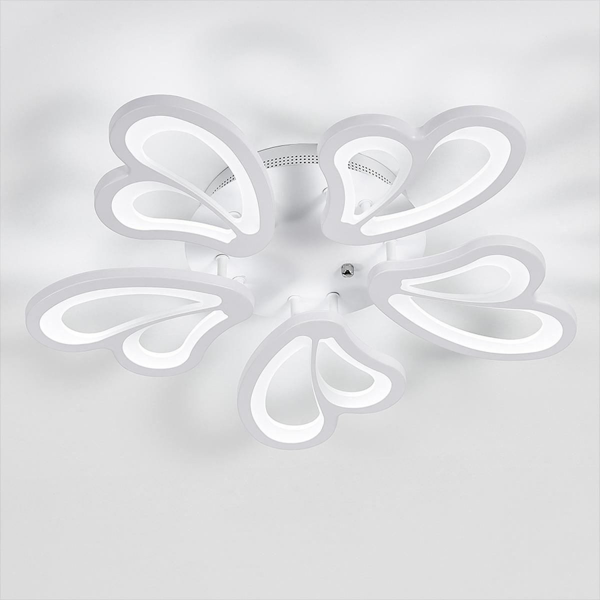 5 Lights Flower Shape LED Ceiling Light  - White  / Cool White – image 2