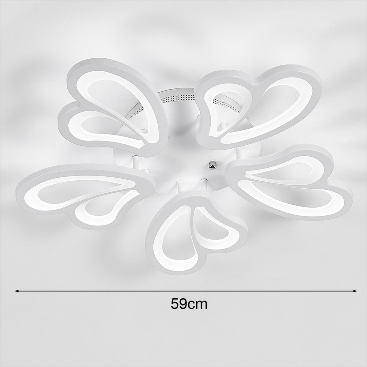 5 Lights Flower Shape LED Ceiling Light  - White  / Cool White – image 3