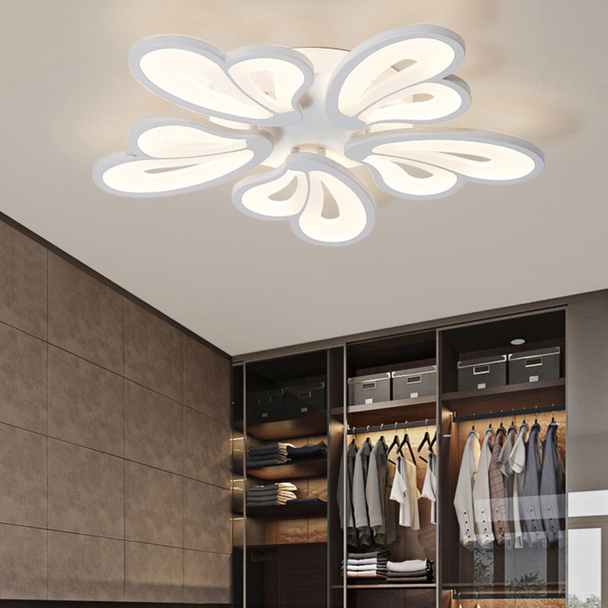 5 Lights Flower Shape LED Ceiling Light  - White  / Cool White – image 7