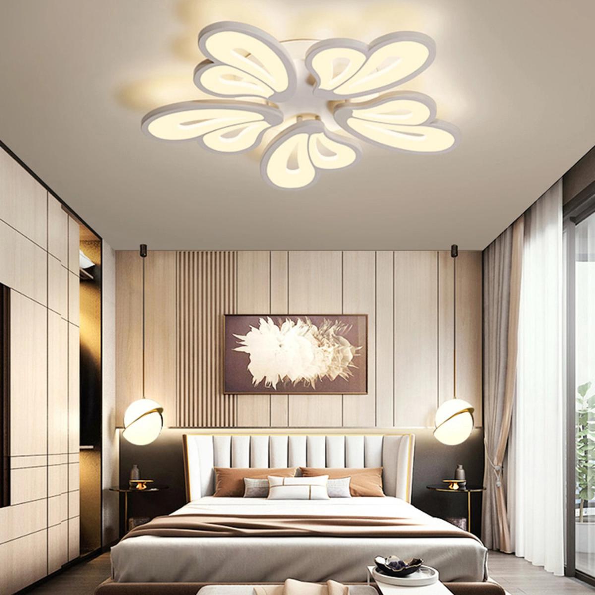5 Lights Flower Shape LED Ceiling Light  - White  / Cool White – image 8