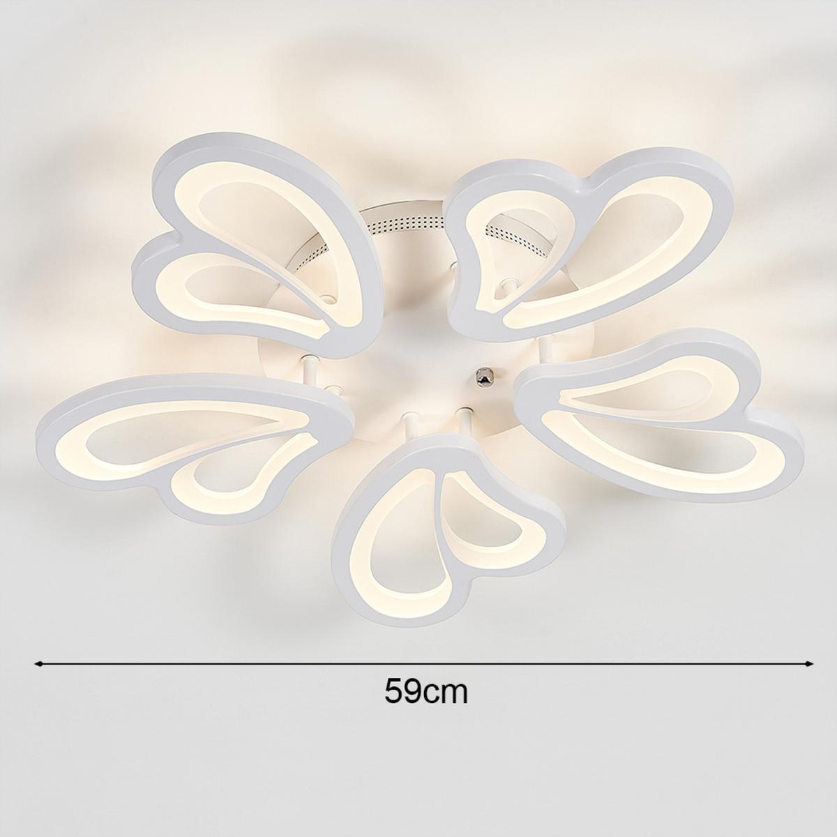 5 Lights Flower Shape LED Ceiling Light  - White  / Cool White – image 9
