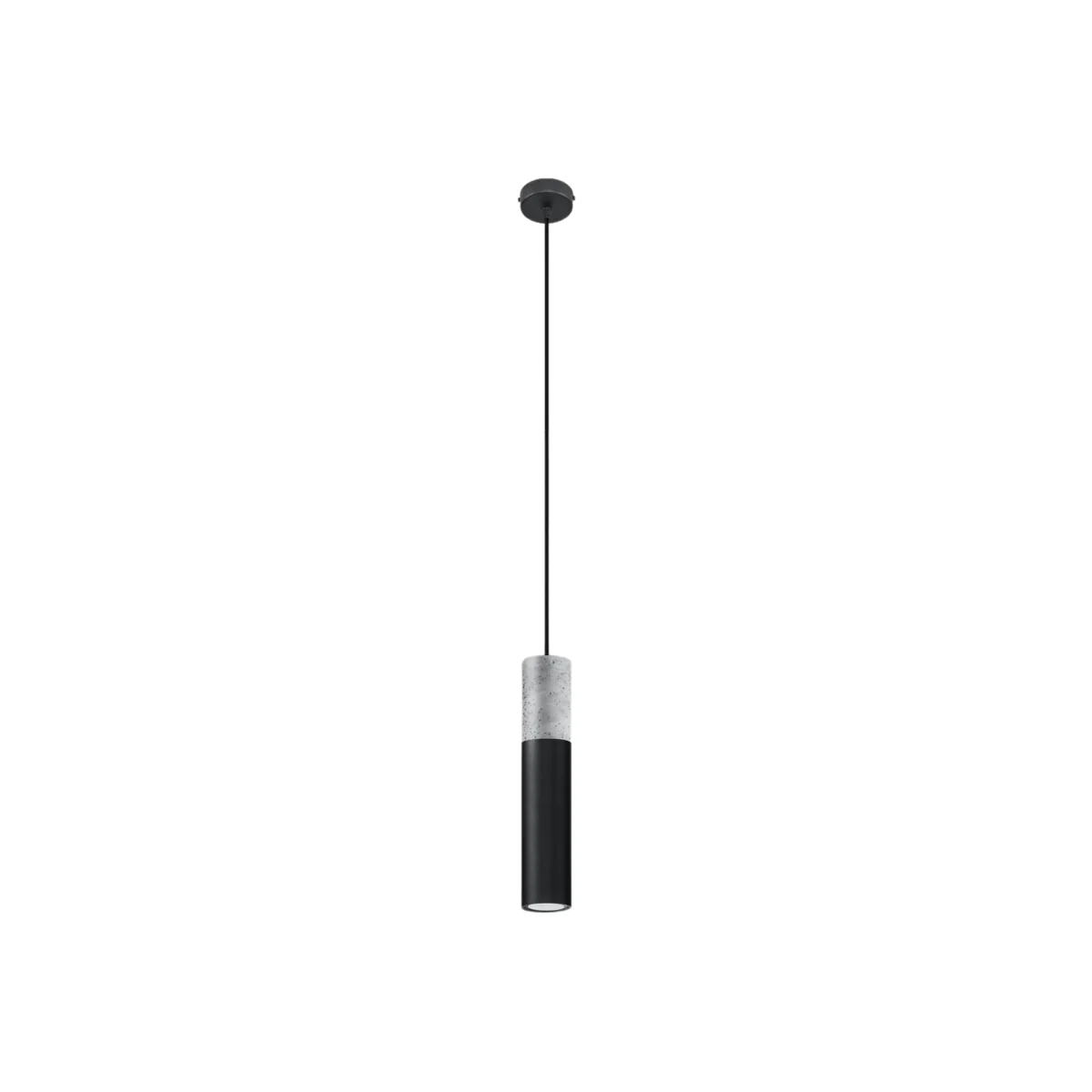 Pendant lamp BORGIO 1 black - black/gray – image 1