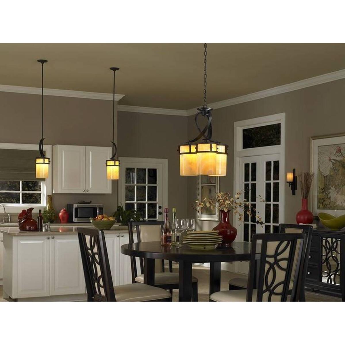 Kyle 3 Light Cluster Pendant Chandelier Light Imperial Bronze, E27 - Imperial Bronze – image 2