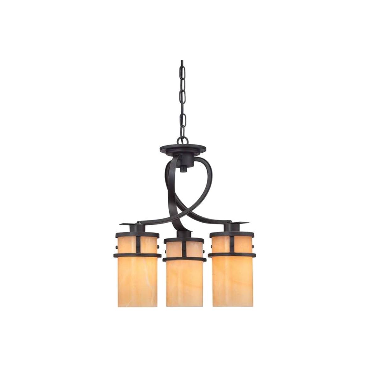 Kyle 3 Light Cluster Pendant Chandelier Light Imperial Bronze, E27 - Imperial Bronze – image 1