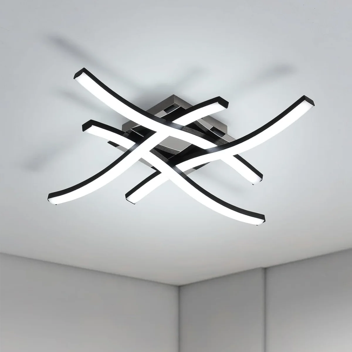 GOECO 45cm 24W 6500K LED Ceiling Light - Black – image 2
