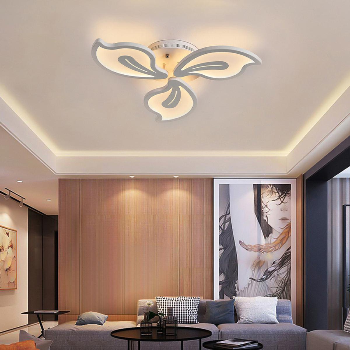 LED Semi Flush Ceiling Light - White / Dimmable – image 2