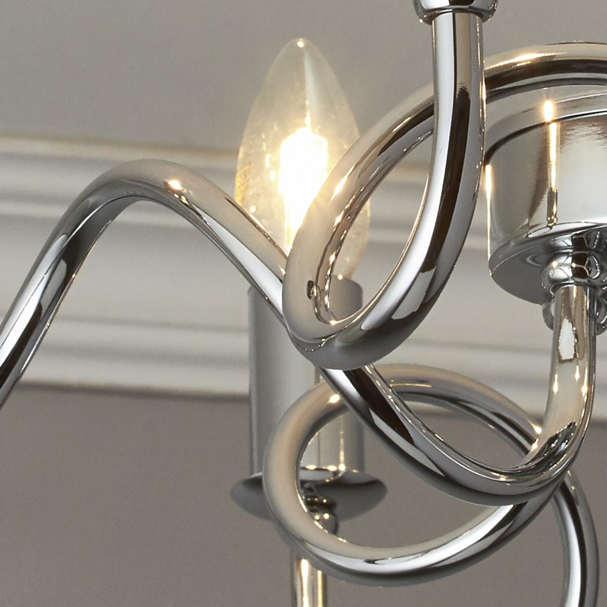 Chrome 5 Light Spiral Flush Fitting – image 4
