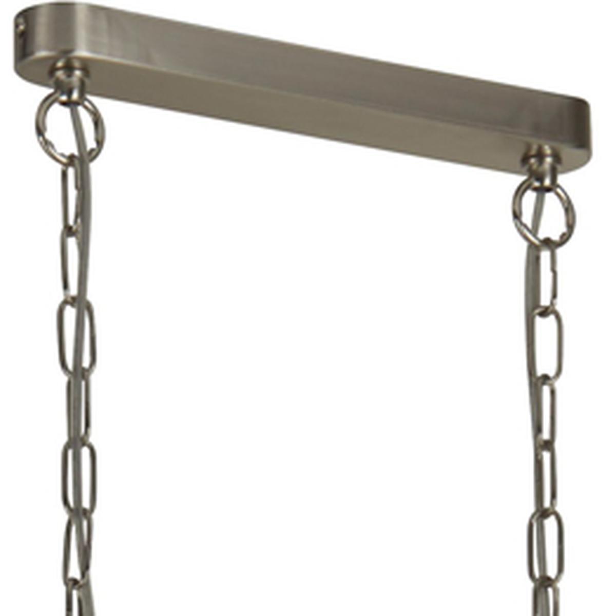 Georgetown Satin Silver 2Lt Bar Pendant - Silver – image 2
