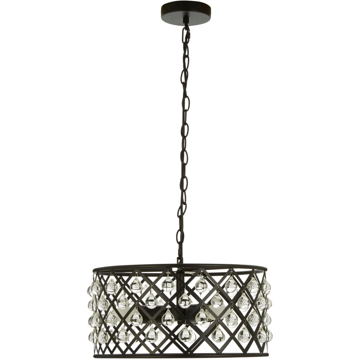 Abira Criss-Cross Pendant Light - Black – image 4