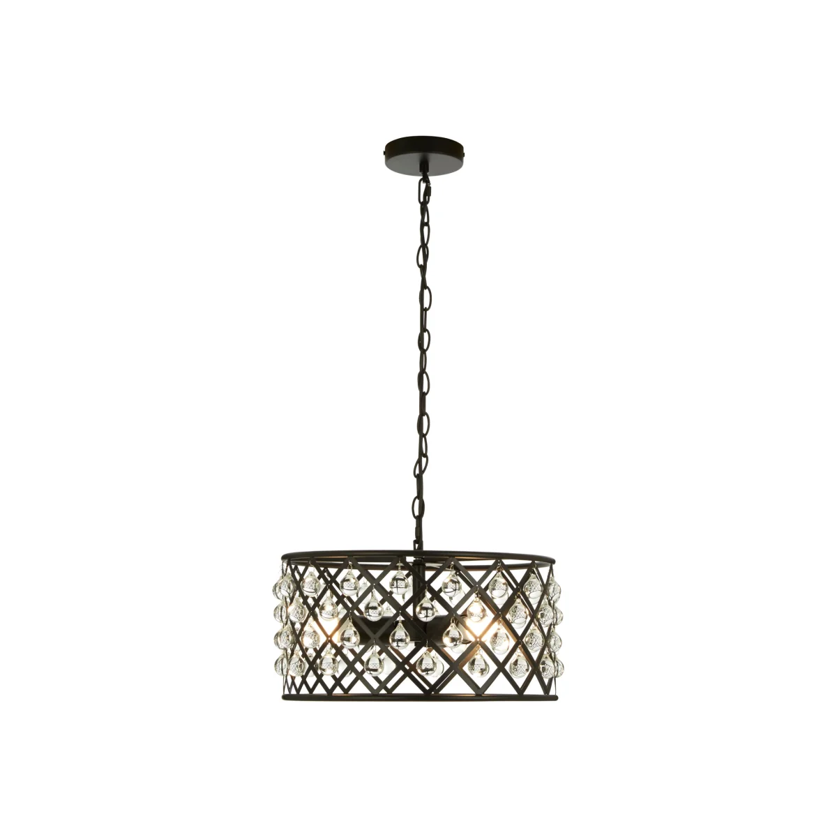 Abira Criss-Cross Pendant Light - Black – image 1