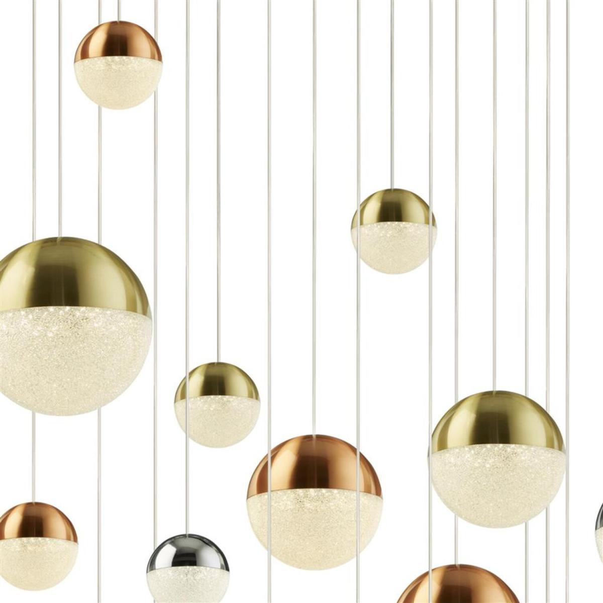 Planets 27 Light Copper, Chrome, Satin Brass Caps Crystal Sand 4000K - Chrome – image 2