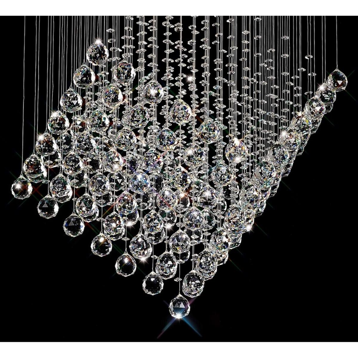 Colorado Ceiling Cluster Pendant Diamond 7 Light Polished Chrome, Crystal - Polished Chrome – image 4